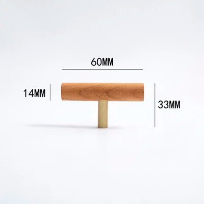 Modern Solid Walnut Pulls – 5" Wooden Knobs for Cabinet Handles