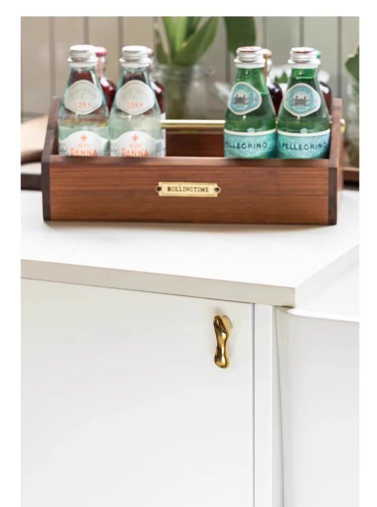 Teardrop Brass Cabinet Knobs – 5" Pull