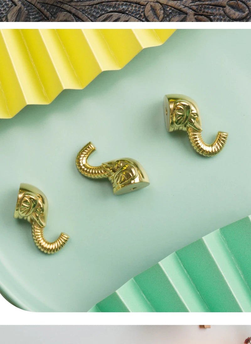 Whimsical Brass Knob – Elephant Nose Design
