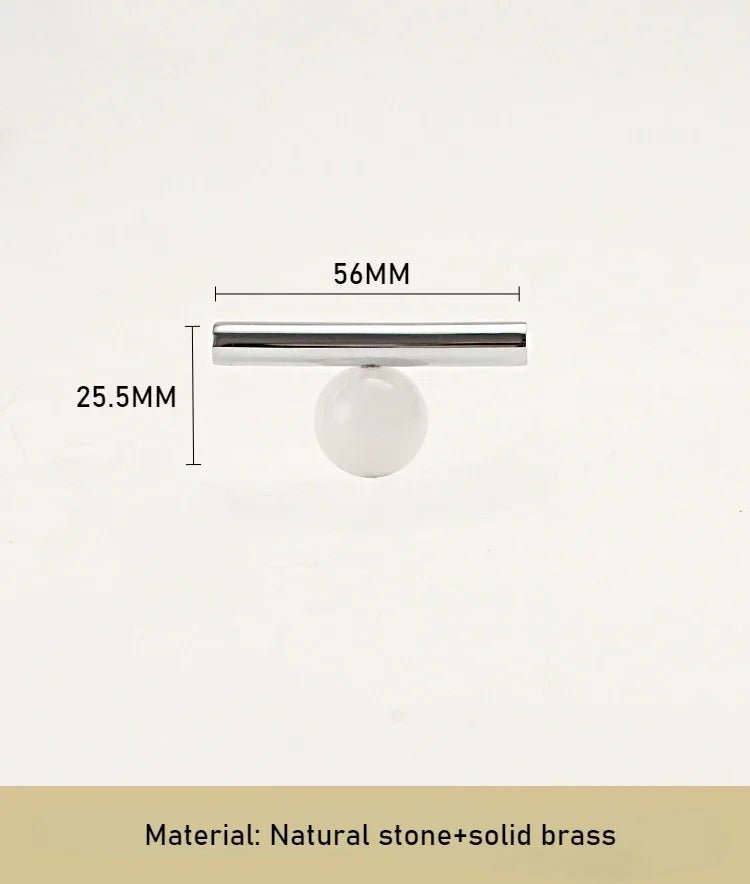 Sleek Crystal & Brass Handles for Drawers – Chrome Pull Knobs