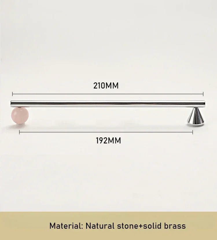 Crystal & Brass Knobs – Chrome Pull Handles for Elegant Cabinet Design
