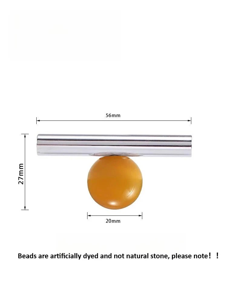 Crystal & Brass Pull Handles – Chrome Drawer Knobs for Cabinets