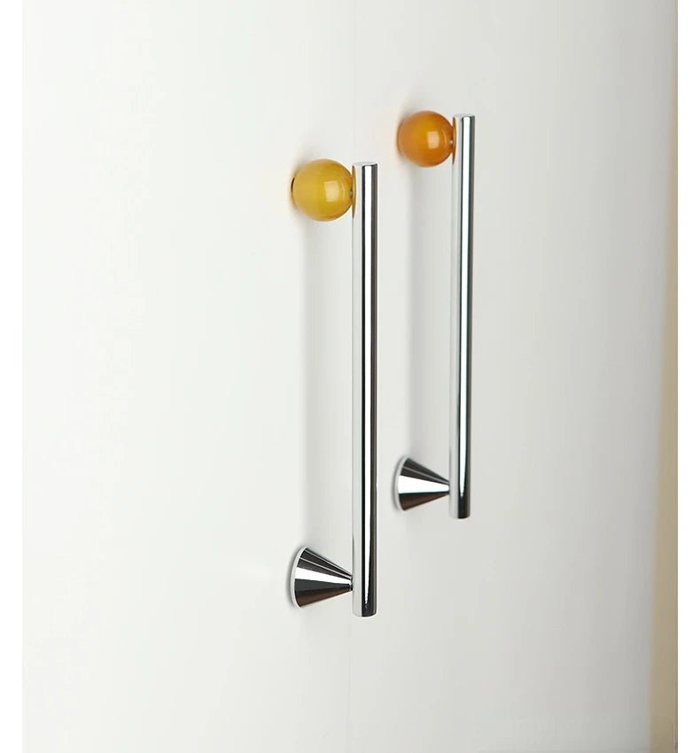 Crystal & Brass Cabinet Handles – Chrome Drawer Pulls