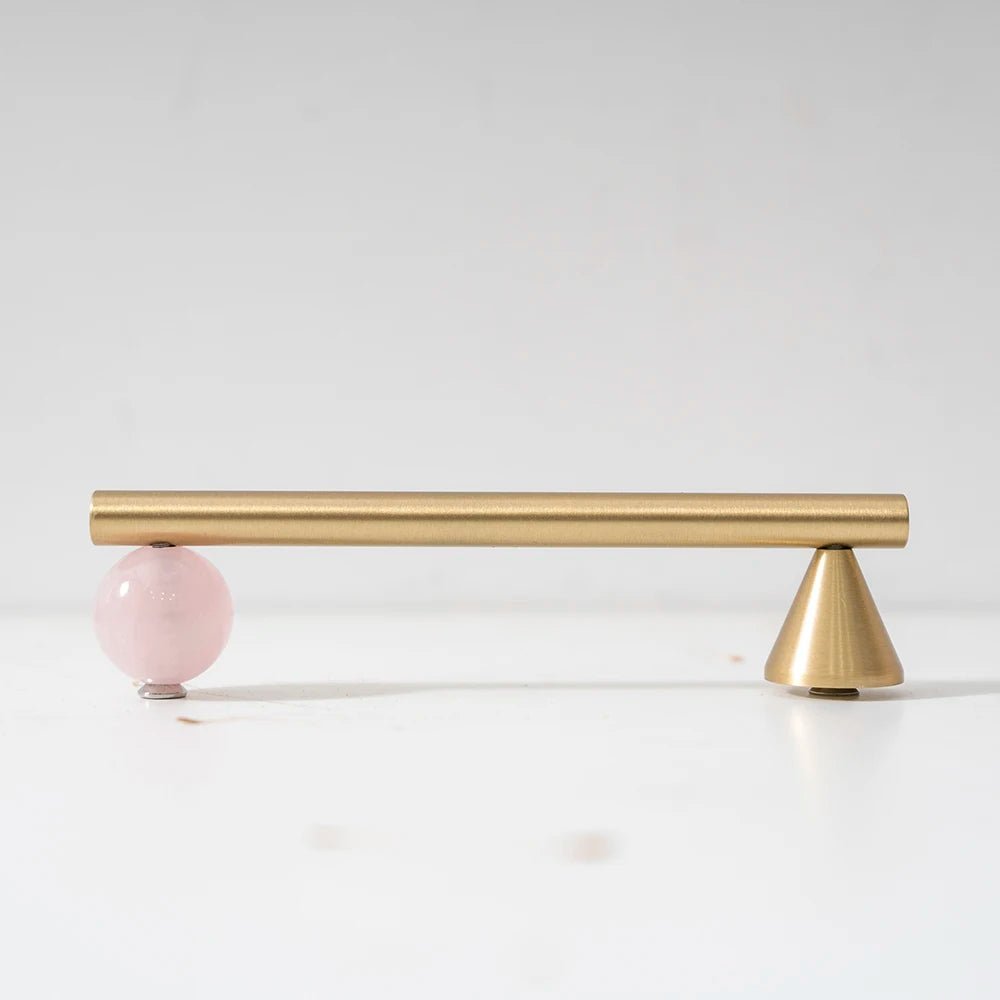 Luxury Crystal Knob - Brass Cabinet Drawer Pull