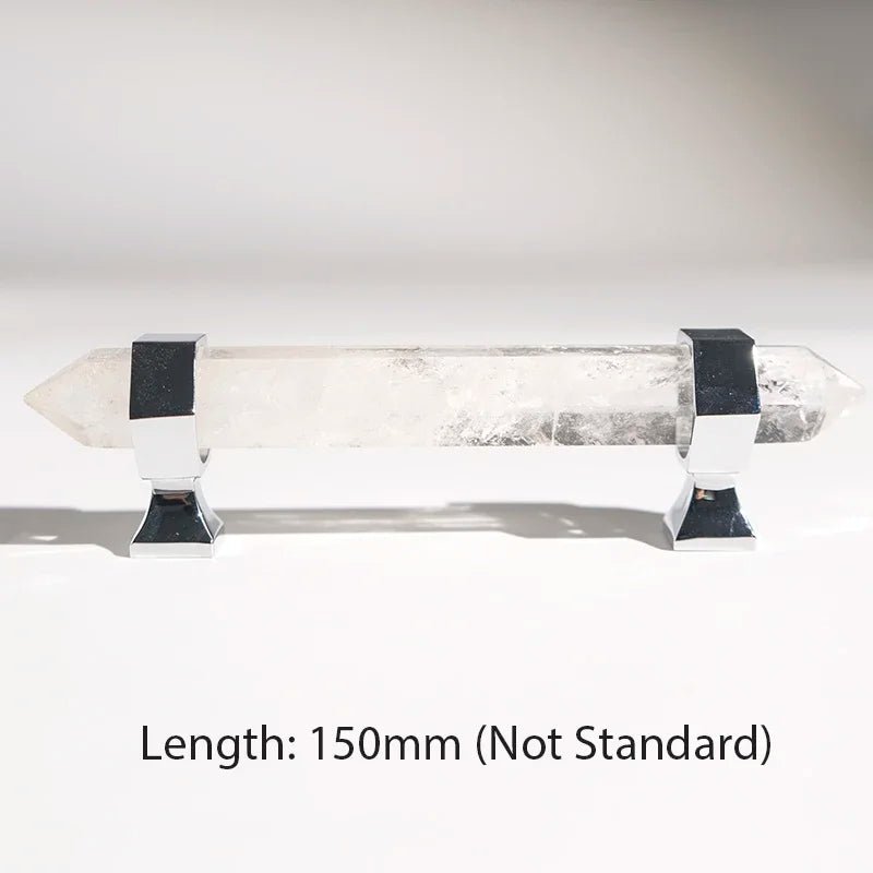 Natural Gem Knob - Chrome Cabinet Handle