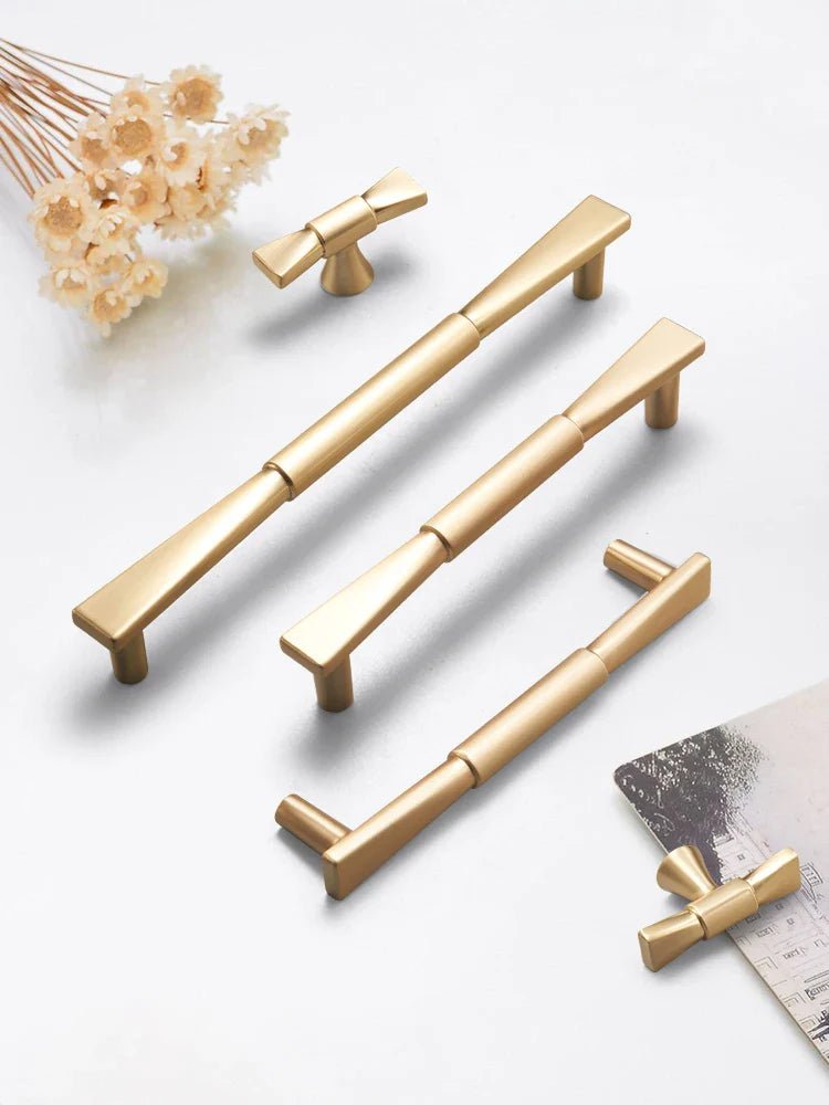 Bowknot Cabinet Handle - Matte Gold Zinc Pull