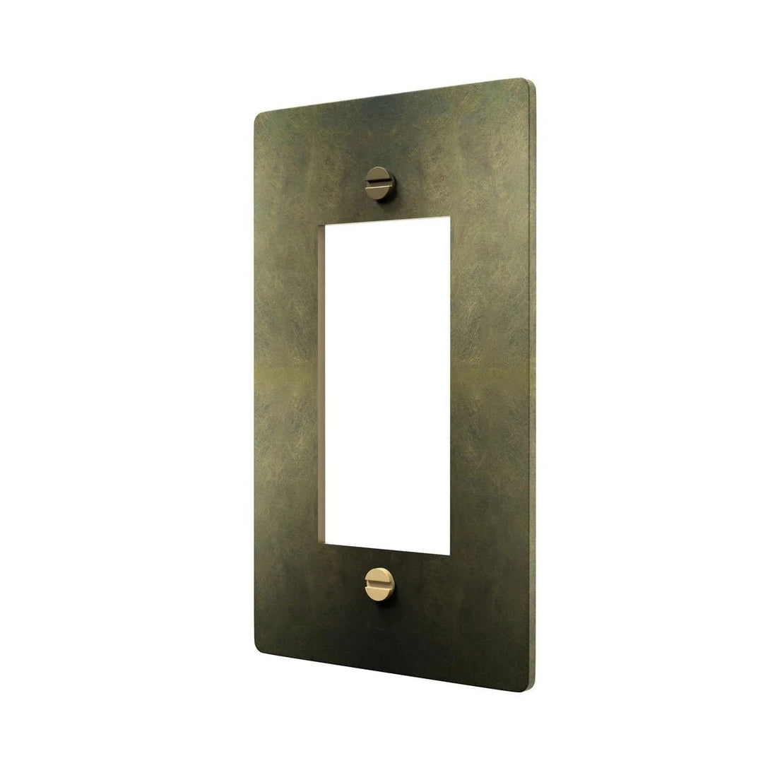 Brass Cover Plate - GFCI Electrical Switch