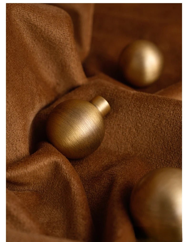 Shell Brass Cabinet Knob - Antique Bronze Pull