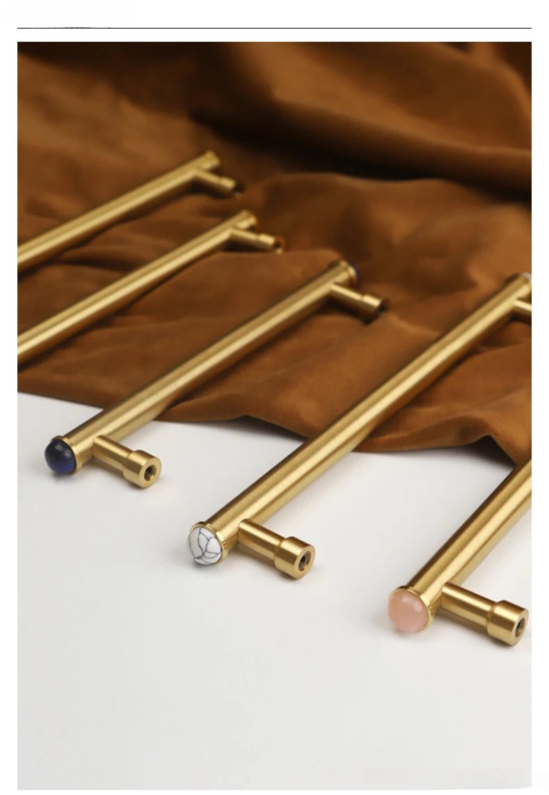 Double Crystal Cabinet Pull – 6.3" Luxury Handle  