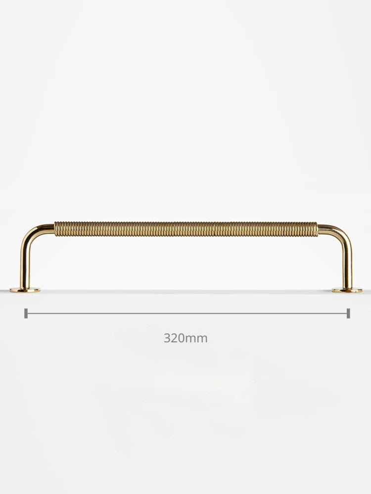 Nordic-Style Brass Pull – Silver Drawer Handle  