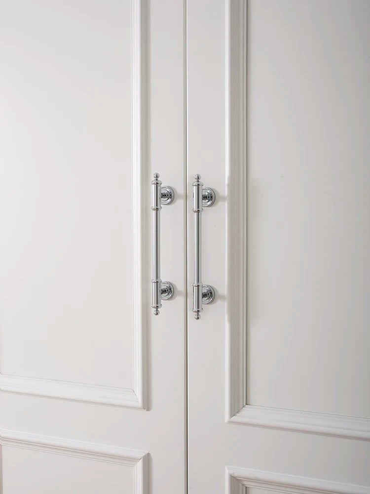 Chrome Brass T-Bar Handles – 6.3" Cabinet Pulls