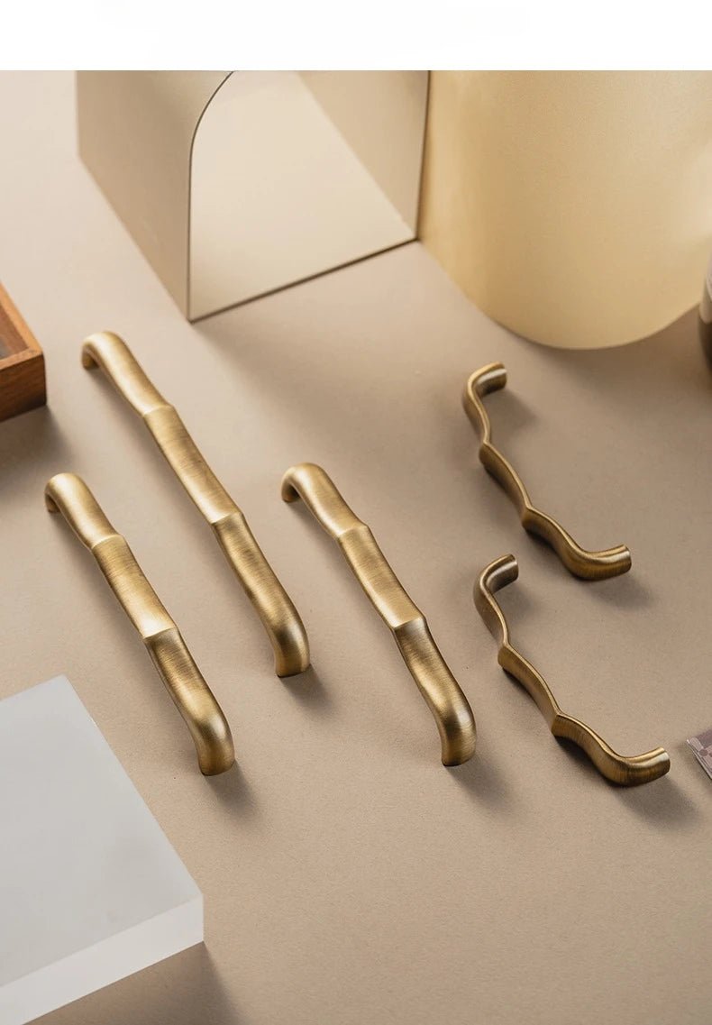 Elegant Antique Bronze Brass Handles – Vintage Pulls for Cabinets