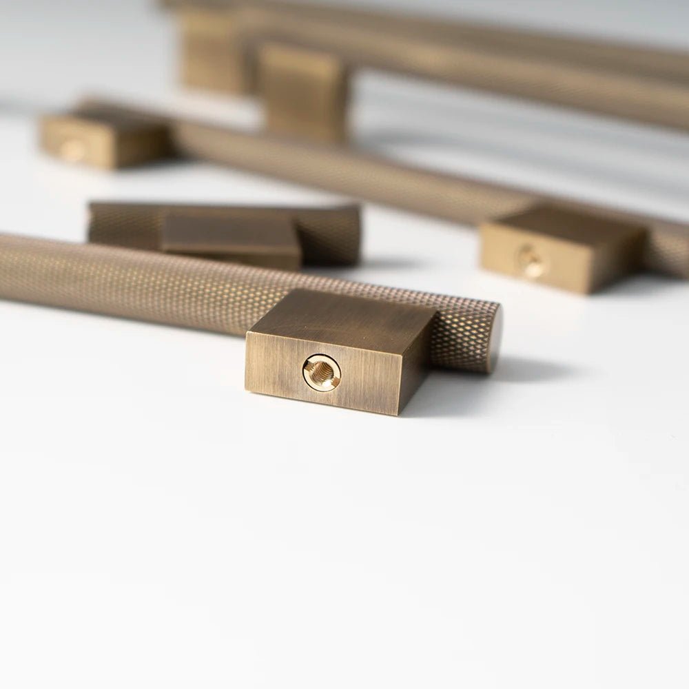 Antique Bronze Knobs and Pulls with Textured Finish