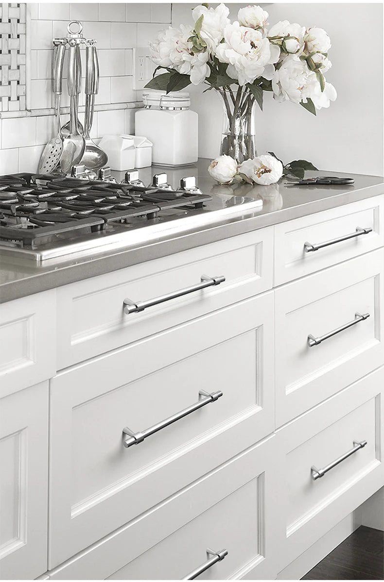 High-Quality Minimalist Brass Cabinet T-Bar Pulls