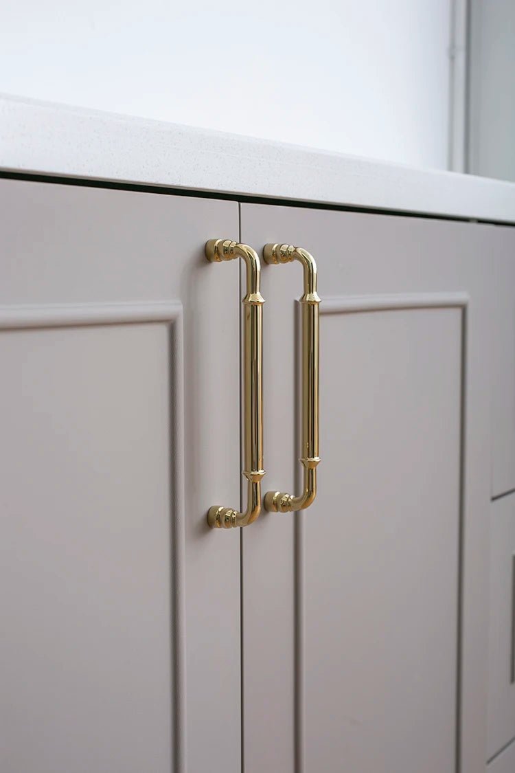 Elegant Bright Gold Knobs – Modern Pull Handles for Cabinets