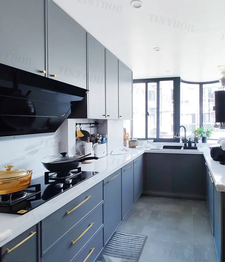 Sleek Bronze and Gray Brass Cabinet Pulls for Modern Design