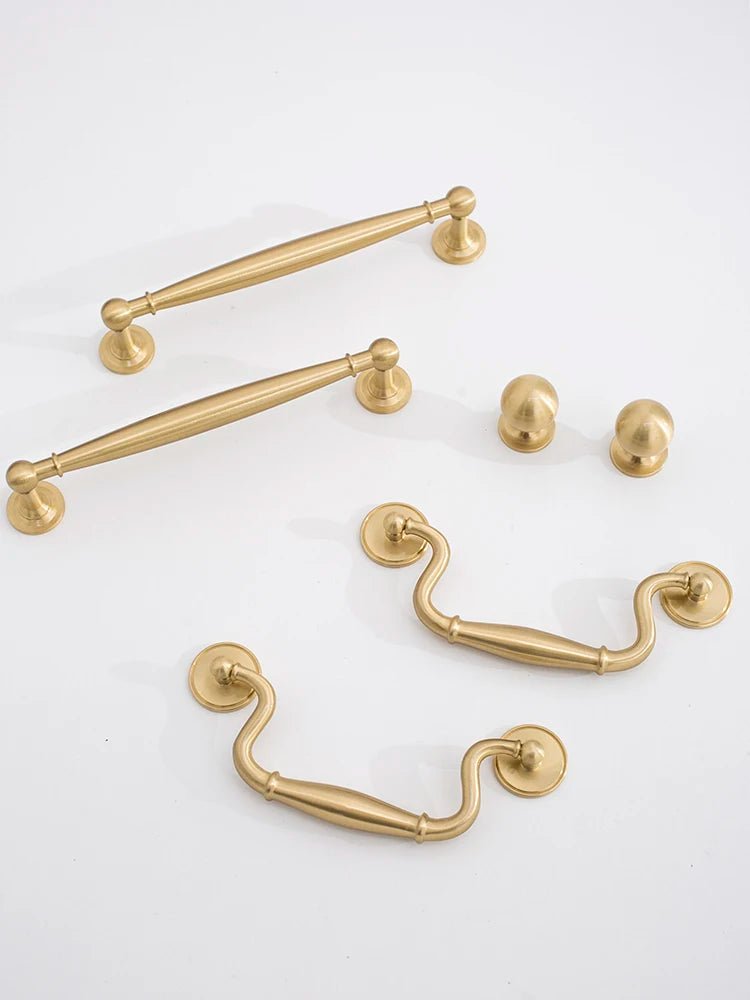Premium Classic Brass Cabinet Pulls – Elegant Drawer Handles Design