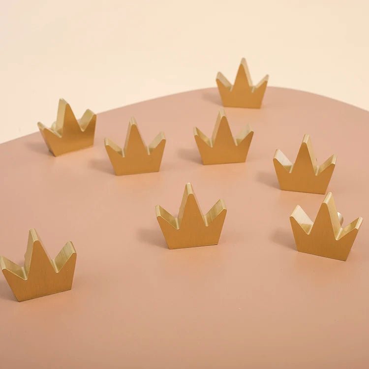 Premium Crown Brass Cabinet Knobs – Elegant Pulls for Drawers