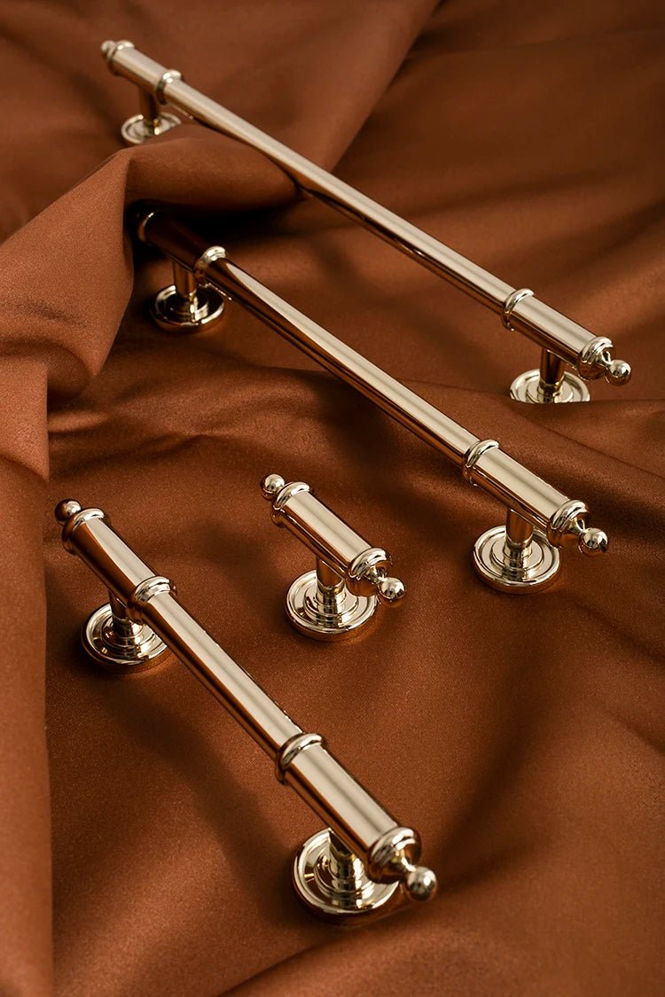 Durable French Brass T-Bar Pulls – Gold Handle Design