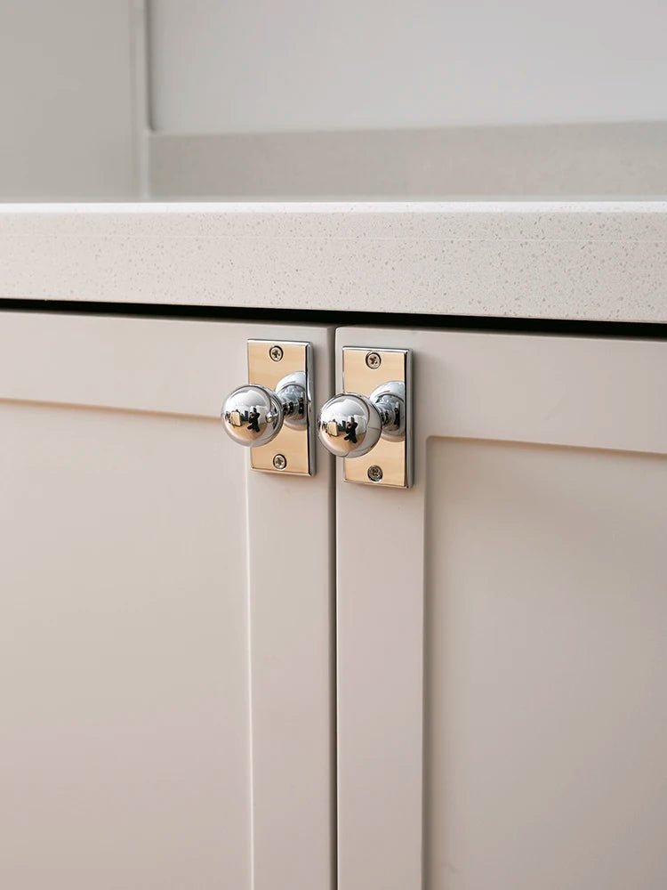 Elegant Gold Ball Knobs – 5" Brass Pull Handles for Cabinets