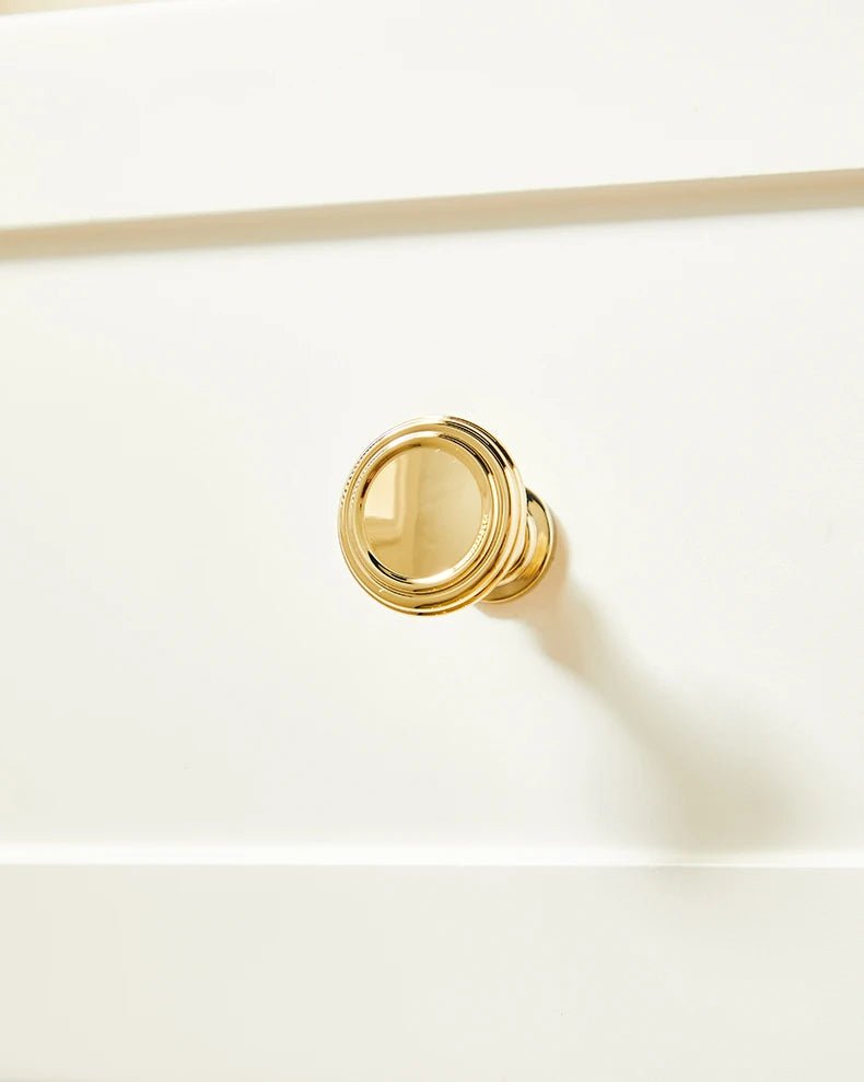 Sleek Gold Brass Cabinet Pull – Modern T-Bar Handle for Furniture