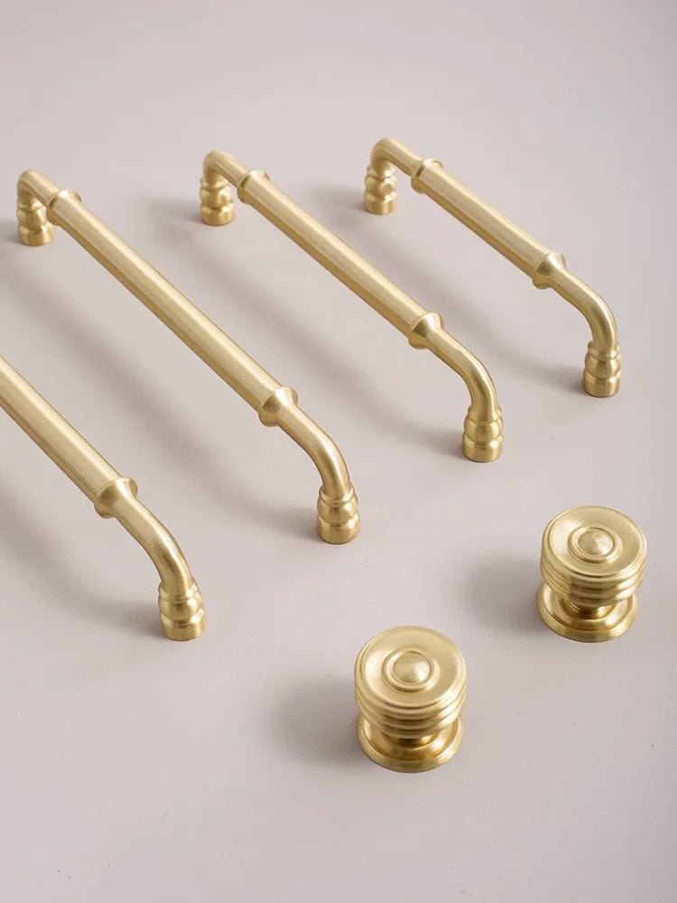 Gold Solid Brass Handles – Modern Furniture Knobs