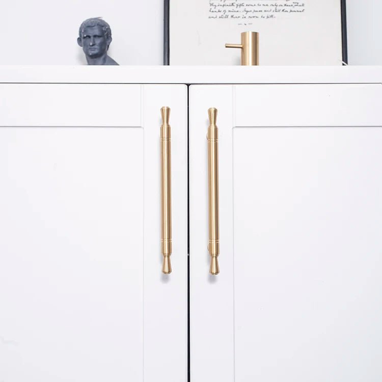 Modern Golden Brass Long Bar Pull – Kitchen and Furniture Cabinet Handles