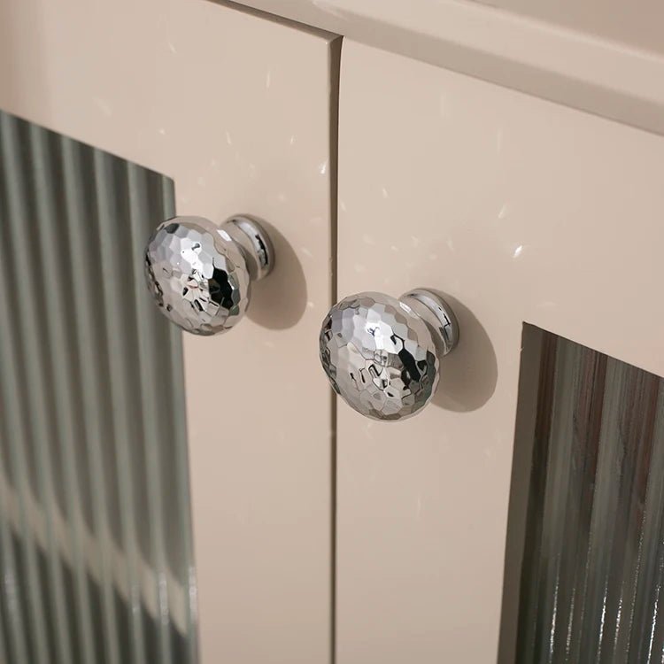 Premium Handmade Brass Knobs – Hammered Knurled Pulls for Drawers