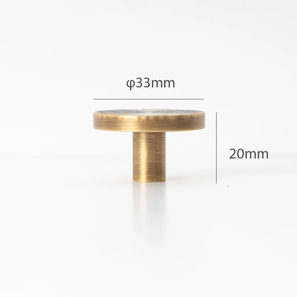 Luxury Handmade Half Moon Brass Knobs for Stylish Furniture