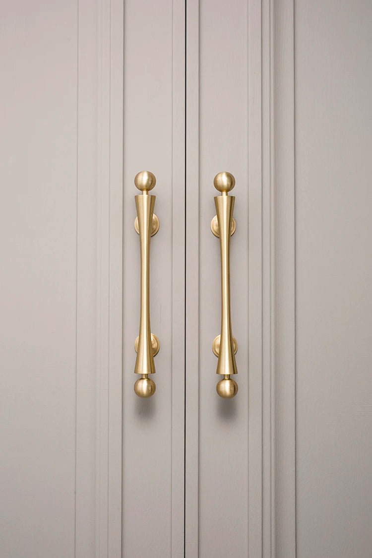 Sleek Modern T-Bar Brass Pulls – Gold Cabinet Handles