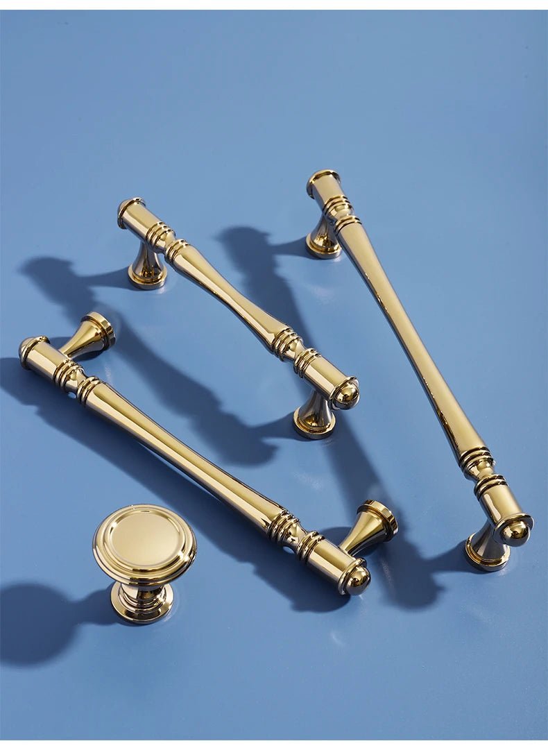 Premium Nordic Brass Pull Handles – 5" Cabinet Pulls for Furniture