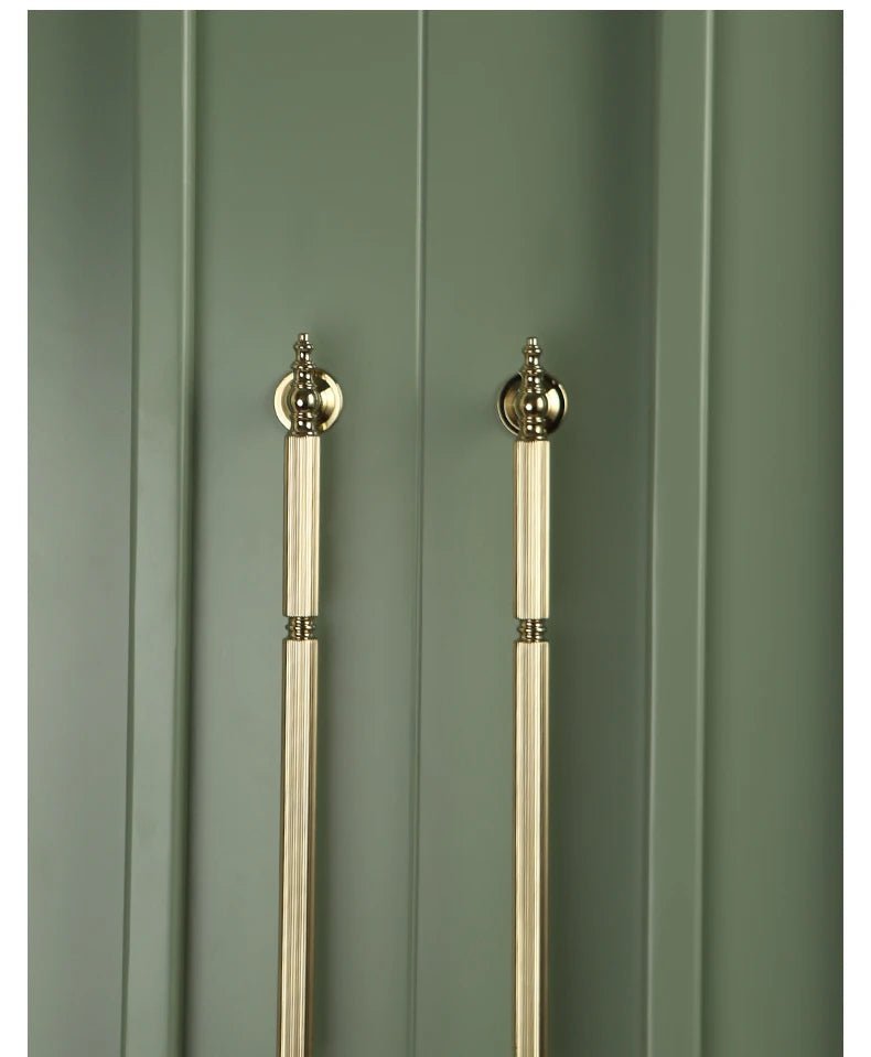 Shiny Gold Solid Brass Cabinet Handles – 8.8 Inch Pulls