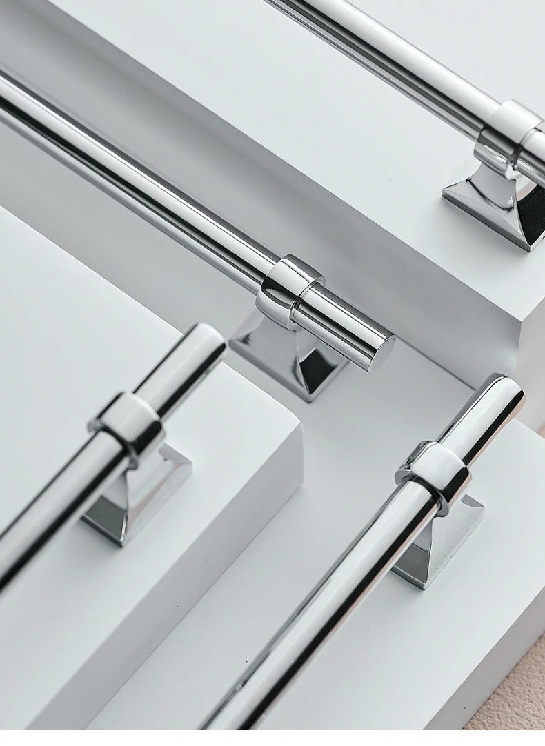 Luxury Silver Brass Handles – Modern Pulls for Cabinet Drawers