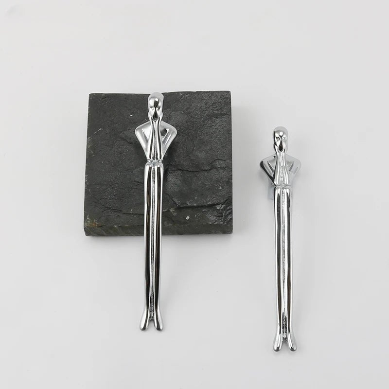 Elegant Silver Brass Knobs – European Style for Cabinets