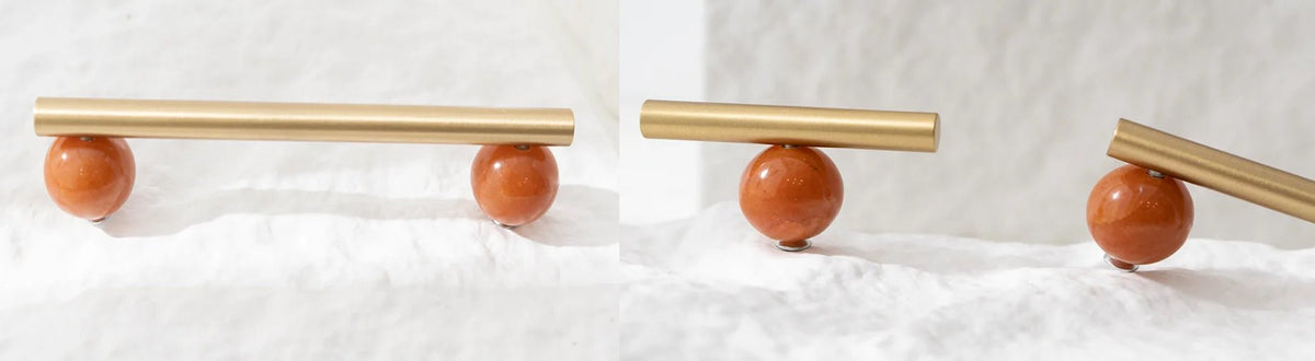 Glossy Gold Cabinet Knobs - Solid Brass Drawer Pulls
