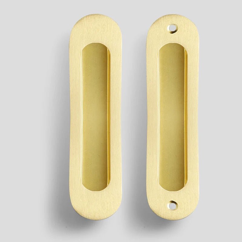 Elegant Solid Brass Hidden Door Handles – Sliding Door Pulls