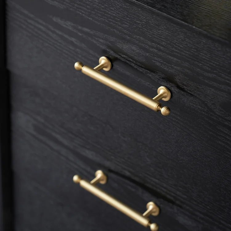 Modern Solid Brass Round and Bar Pulls for Cabinets