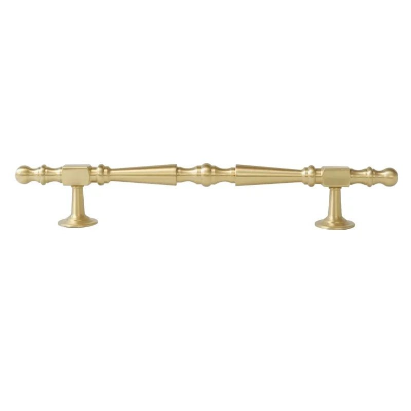 Modern T-Bar Brass Drawer Pulls – Solid Gold Knobs