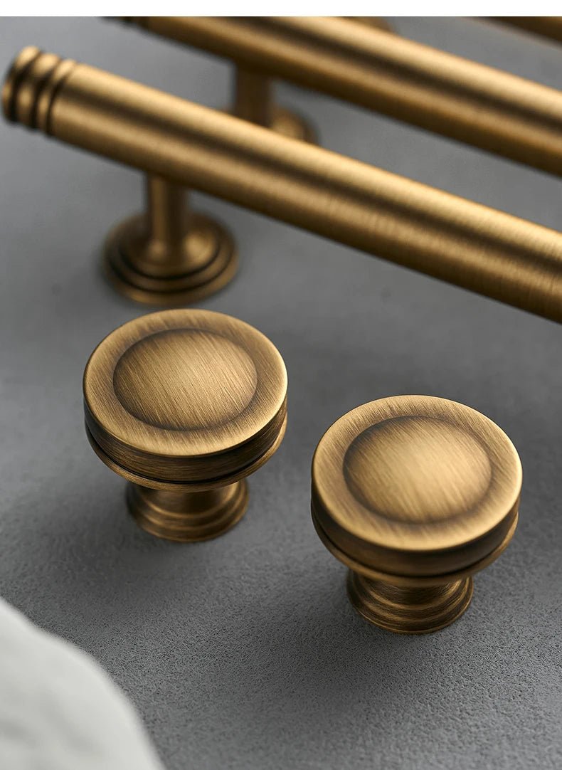 Stylish Textured Bronze Handles – Vertical Pulls for Cabinet Doors