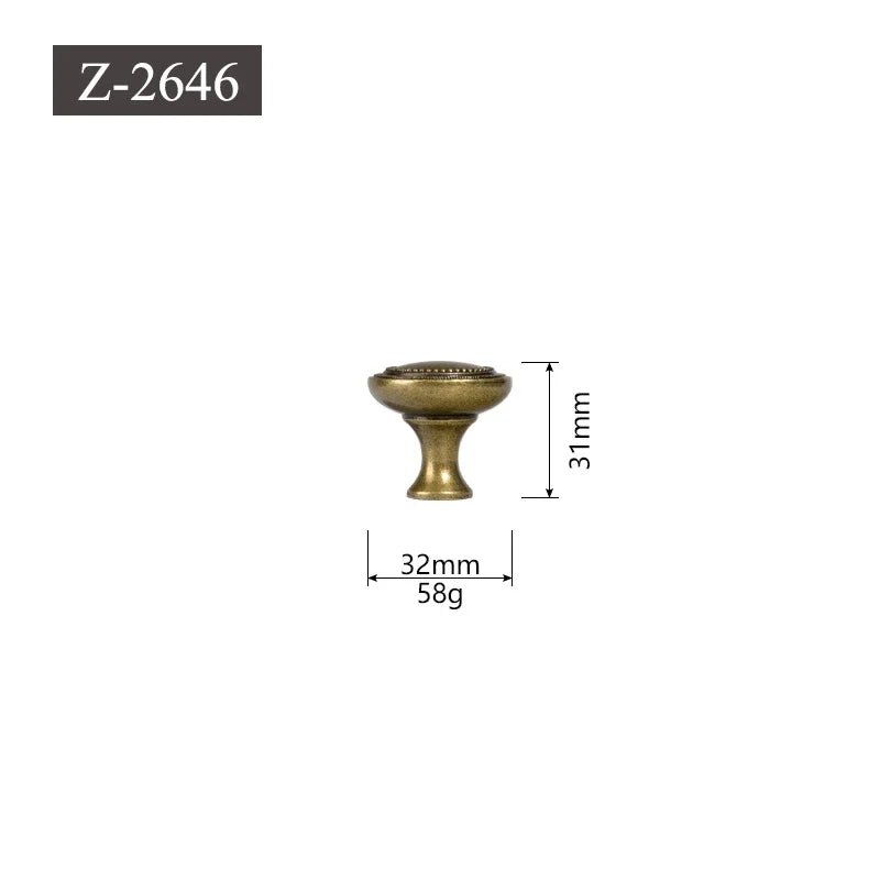 Elegant Vintage Antique Bronze Pulls for Kitchen Furniture