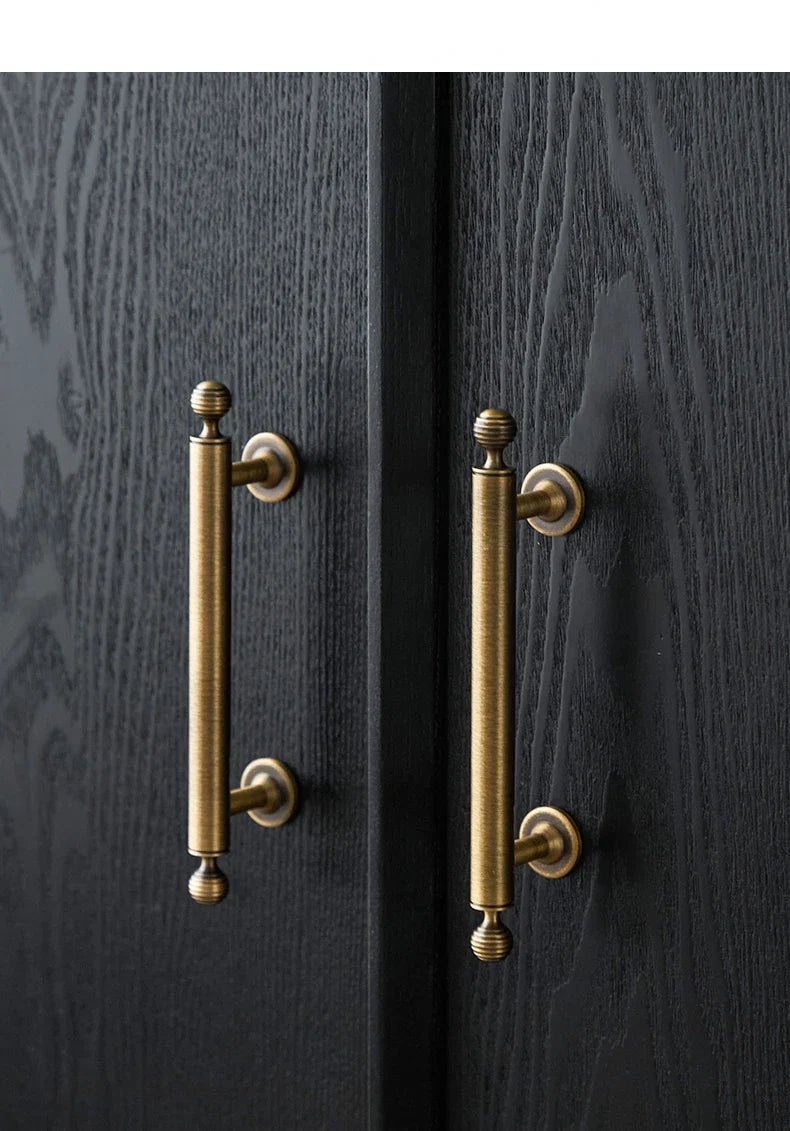 Premium Vintage Bronze Solid Brass Knobs – 6.3 Inch Round Pulls