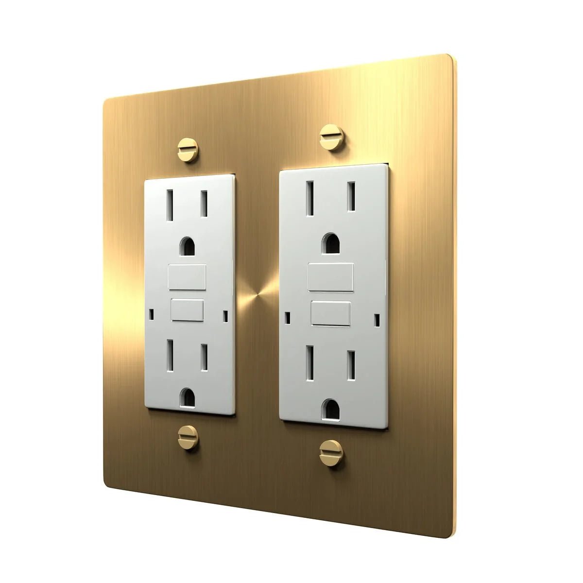 Wall Outlet Plug - White Dual Socket