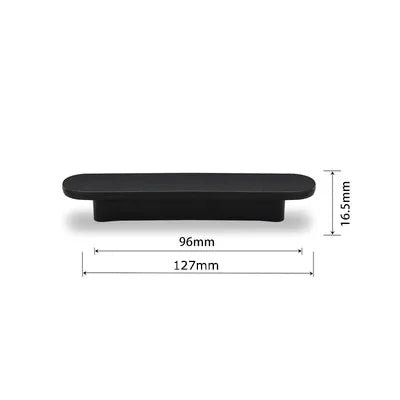 Durable Modern Black Cabinet Handles – 5" Matte Zinc Pulls