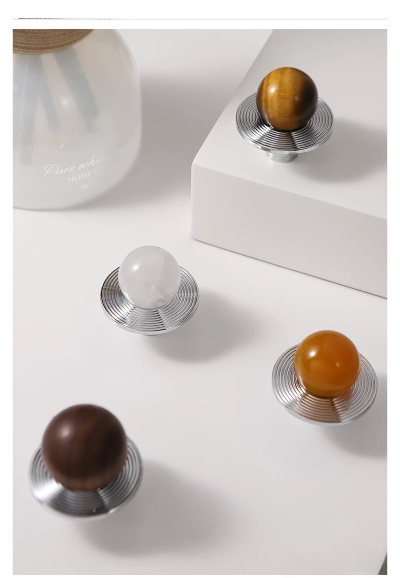 Elegant Pink Crystal Chrome Knobs – 5" Pull Handles for Drawers