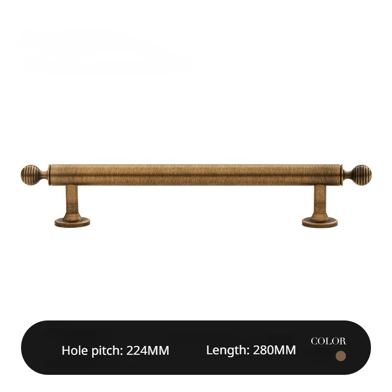 Luxury Vintage Bronze Solid Brass Knobs – 6.3 Inch Round Pulls