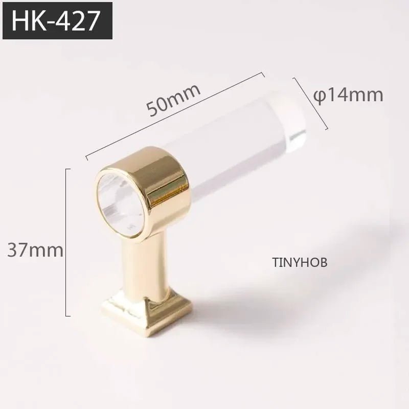 Luxury Acrylic Wall Hook – Brass Key Hanger for Modern Entryways