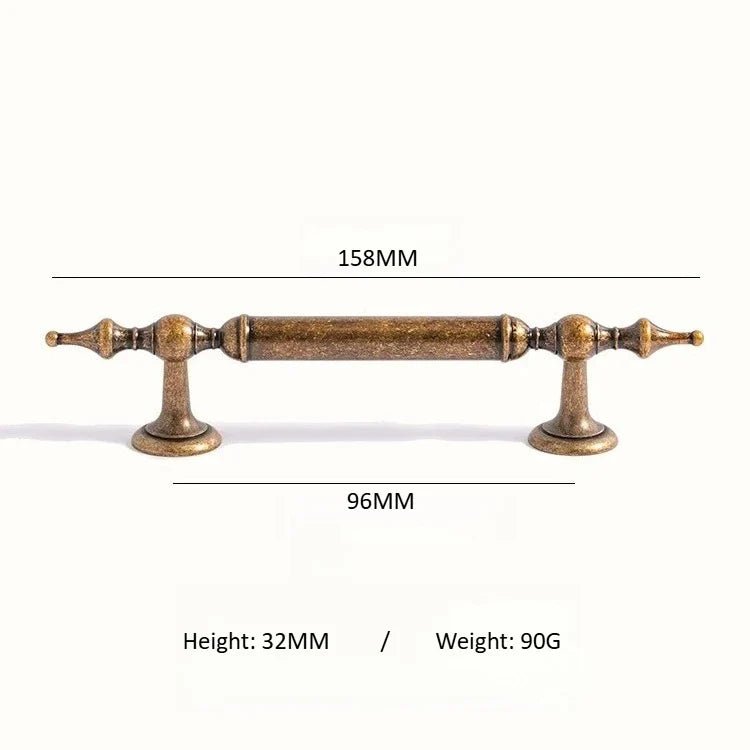 Durable Antique Brass Handles – Vintage Bronze Drawer Pulls for Cabinets