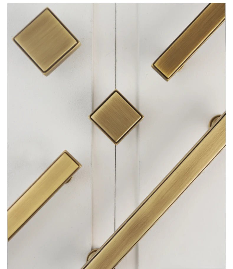 Sleek Vintage Bronze Bar Handles – Antique Pulls for Cabinets