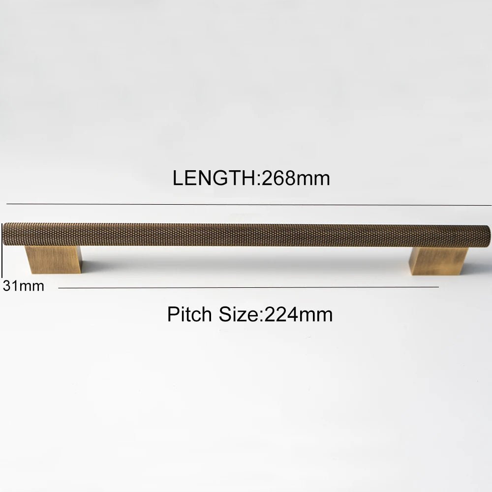 Stylish Antique Bronze Cabinet Hardware with Textured Design