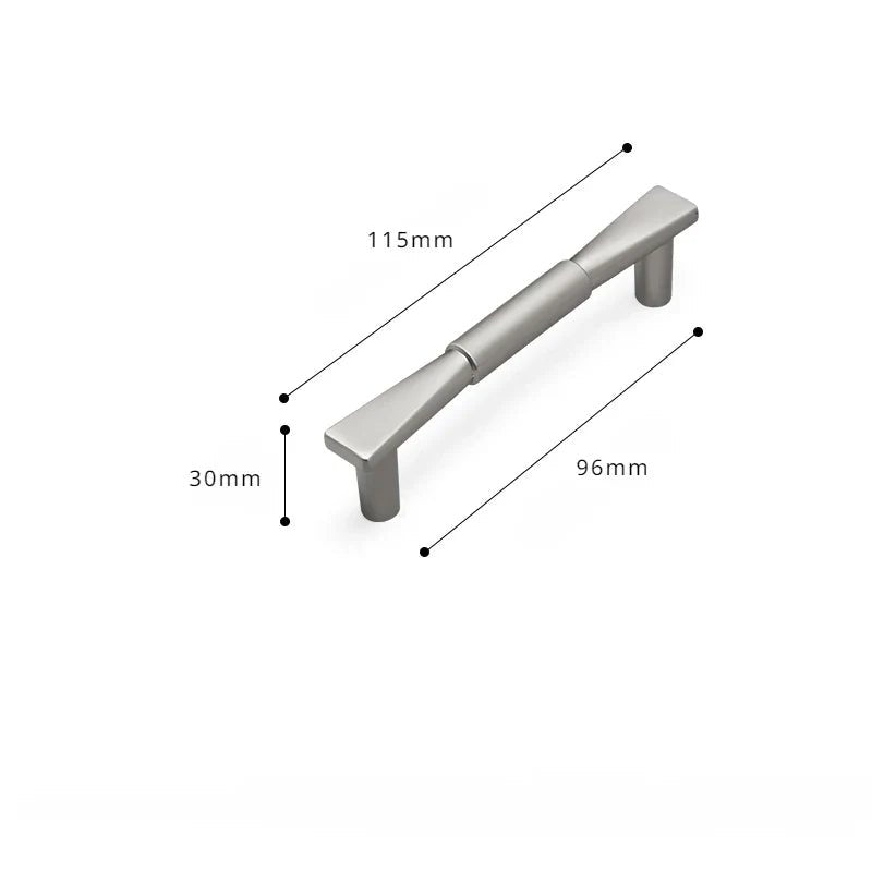 Zinc Cabinet Handle - Matte Gold Bowknot Look